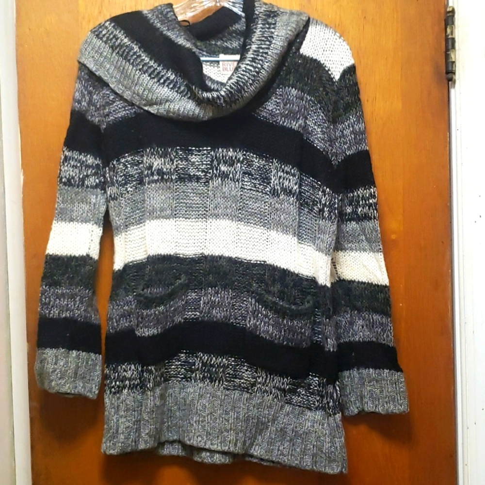 Canyon River Blues cowl neck sweater size Large